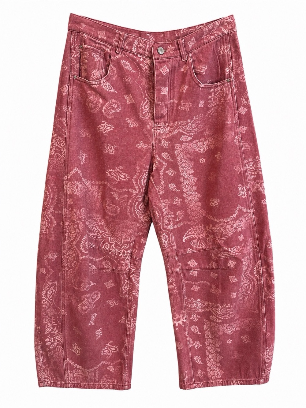 ee:some Dusty Rose
Bandana Paisley Barrel Jeans